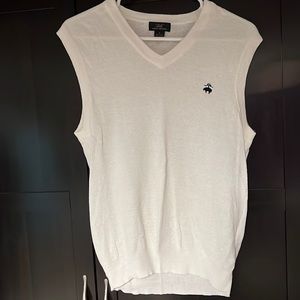 Brooks Brothers White Waffle Kit Vest